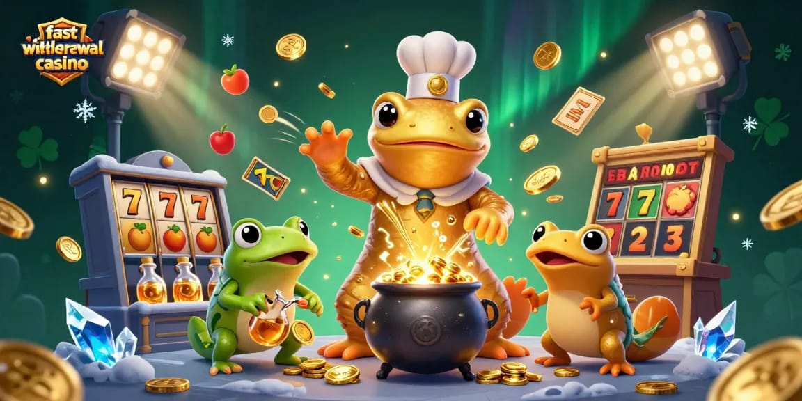 Experience the excitement of a fast withdrawal casino with golden alchemists and dynamic gaming elements.