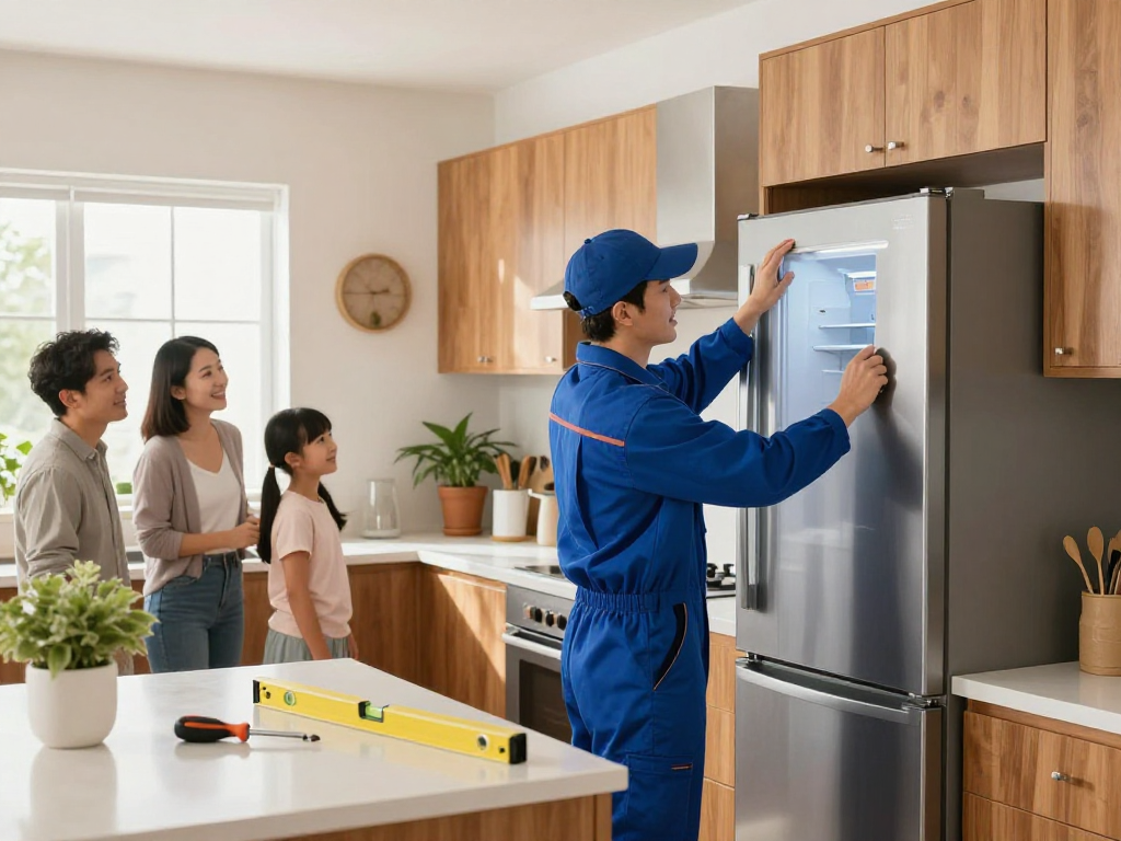 Appliance Installation in Richmond Hill by skilled technician in a modern home kitchen